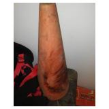 Miscellaneous floating shelves, harness, casters, orange cone and more.