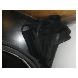 Miscellaneous floating shelves, harness, casters, orange cone and more.