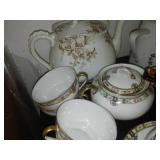 Corning Glass pot, tea sets and more with 18 gal. tote w/ cover