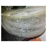 Glass, porcelain, candle and More in Rubbermaid tote with cover.