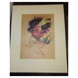 Vintage fabulous Billy Roadrunner, Native American little warrior Boy by Montague.