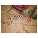 Vintage fabulous Billy Roadrunner, Native American little warrior Boy by Montague.