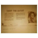 Vintage fabulous Billy Roadrunner, Native American little warrior Boy by Montague.