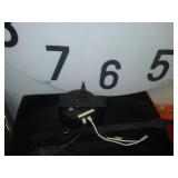 47 in round clock - Electric, hardwired - crazy big.