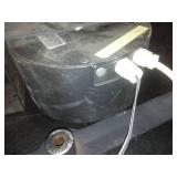 47 in round clock - Electric, hardwired - crazy big.