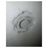 47 in round clock - Electric, hardwired - crazy big.