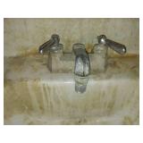 2 bathroom wall hanging sinks, vintage.