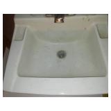 2 bathroom wall hanging sinks, vintage.