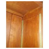 Cabinet glass doors and shelves. 84 x 48 x 16