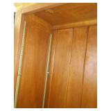 Cabinet glass doors and shelves. 84 x 48 x 16