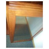 Cabinet glass doors and shelves. 84 x 48 x 16