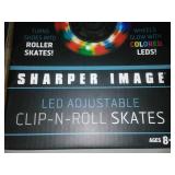 New clip - n - roll roller skate attachments.
