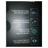 New clip - n - roll roller skate attachments.