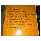 Two boxes six hanging ghosts - Halloween.