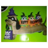 Inflatable Halloweiner dog.