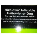 Inflatable Halloweiner dog.