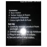 Inflatable Halloweiner dog.