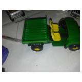 NERTL John Deere ATV toy and Matchbox and Hot wheels.