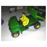 NERTL John Deere ATV toy and Matchbox and Hot wheels.