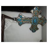 4 piece bathroom set of towels holders.