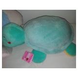 New turtle and elephant stuffed animals, plush.