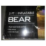 New in box Christmas Bear in inflatable