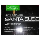 NEW Christmas Santa and sleigh inflatable - big.