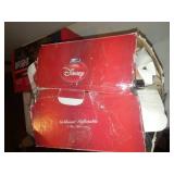 Mickey Mouse inflatable with Christmas laser lights.