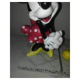 New ceramic Mickey and Minnie Mouse Disney indoor outdoor.