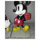New ceramic Mickey and Minnie Mouse Disney indoor outdoor.
