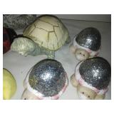 Garden creatures resin and ceramic.