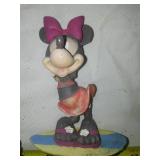4 used Mickey and Minnie Mouse Disney Garden Stakes