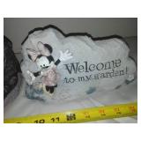 2 Minnie Mouse light up Garden welcome.