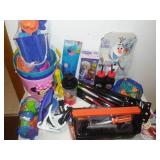 Toys - Frozen, baseball glove, kids toolbox, light sticks and more.