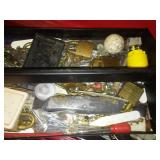 Heavy duty metal toolbox with contents
