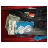 Heavy duty metal toolbox with contents