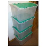 4 flip-flop top totes, all in very good condition