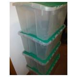 4 flip-flop top totes, all in very good condition