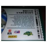 New Bruce Anderson Autographed Rookie Card.