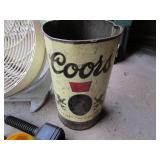 Fan, Funnels, Garbage Can