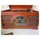 Record-CD-Cassette Player, VHS Tapes, Books