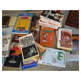 Record-CD-Cassette Player, VHS Tapes, Books