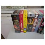 Record-CD-Cassette Player, VHS Tapes, Books