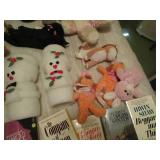 Vintage Books (Alice in Wonderland) & Stuffed Animals,