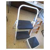 (2) Ladders & Step Stool