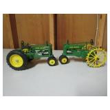 Vintage (2) JD Model A Ertl Toy Tractors