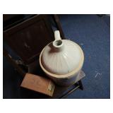 Vintage Chair, Stoneware Jug, Cigar Box