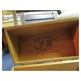 Vintage Chair, Stoneware Jug, Cigar Box