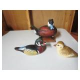 Hand Carved & Painted Wooden Ducks