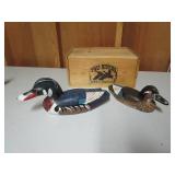 Wooden Ducks & Box
